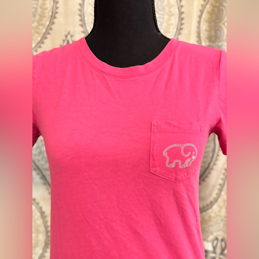 Ivory Ella Pink T-Shirt with Elephant Logo